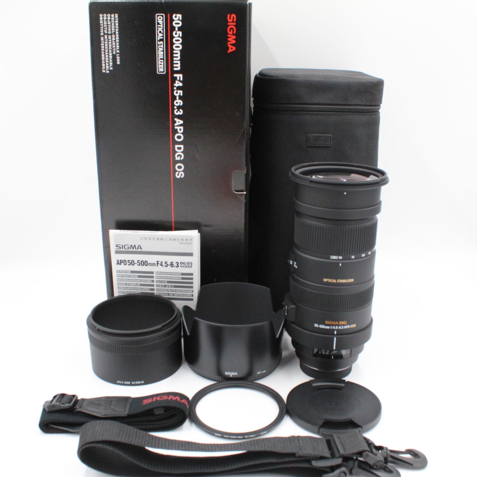 APO 50-500mm F4-6.3 Aマウント ケース付き APO 50-500mm F4-6.3 Aマウント ケース付き APO 50-500mm F4-6.3 A