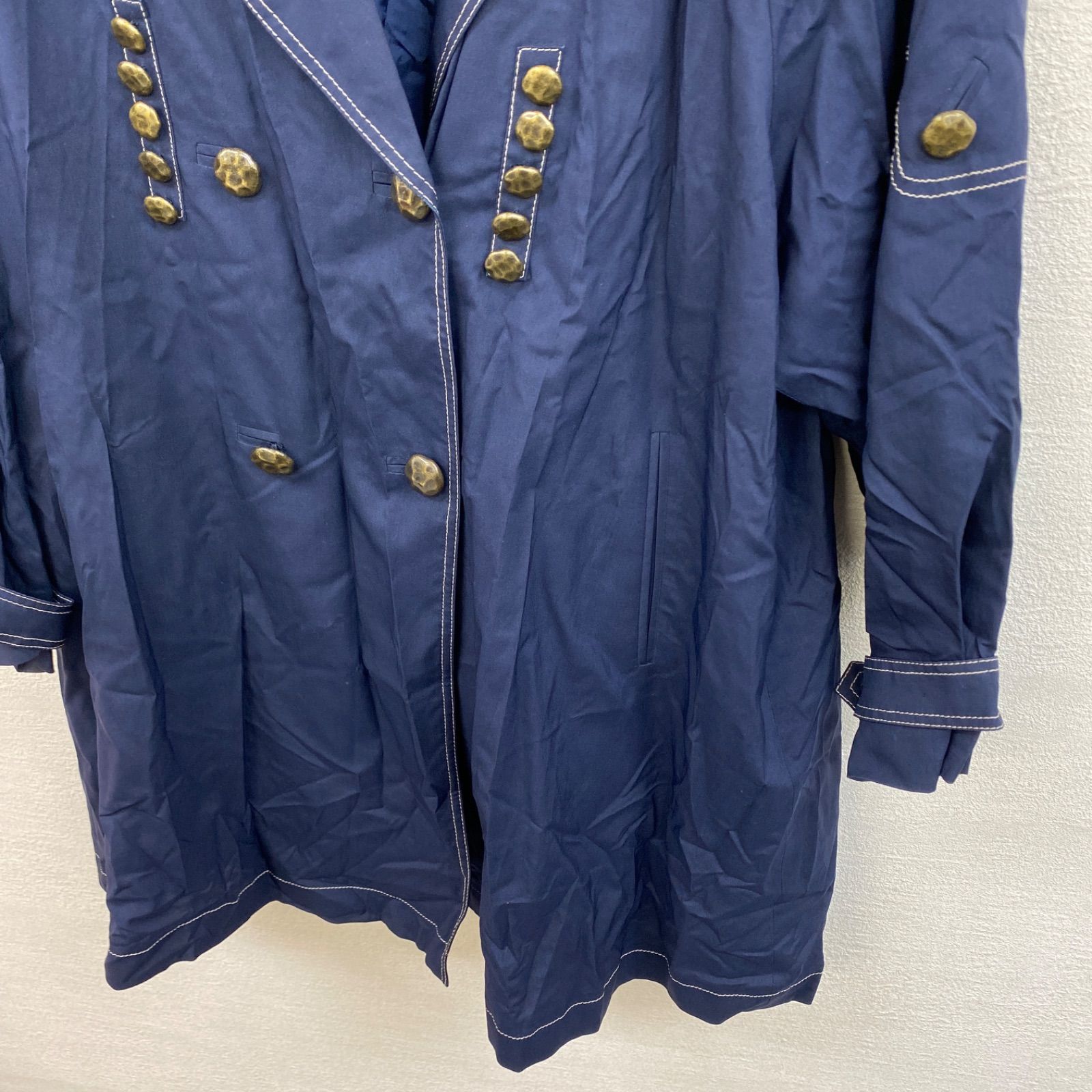 Louis Feraud ルイフェロー 薄手コート ネイビー サイズ9 - メルカリ