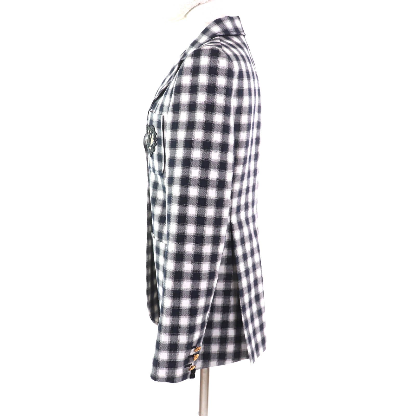 【裏地が可愛い♪】Louis Vuitton チェック ジップ ジャケット Double Face Check Zip-Up Jacket - Women - Ready-to-Wear