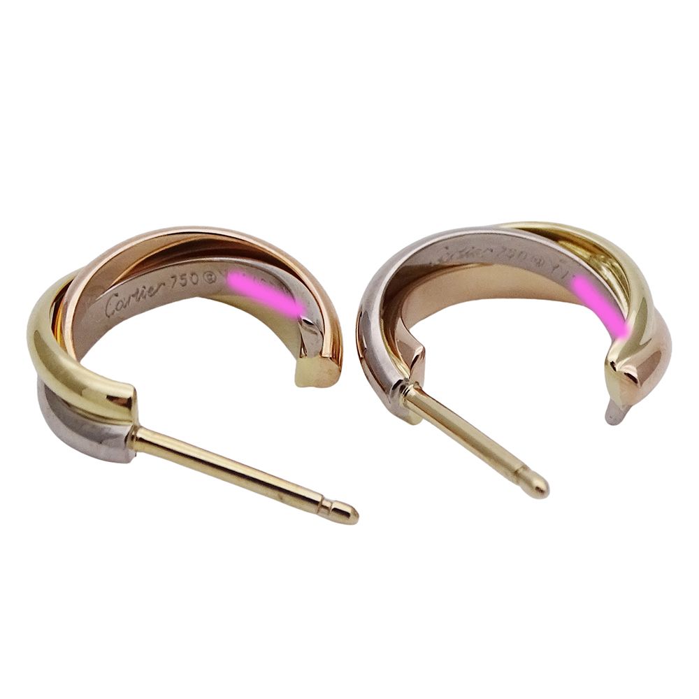 Cartier カルティエ トリニティ ピアス カルティエ工房磨き済
