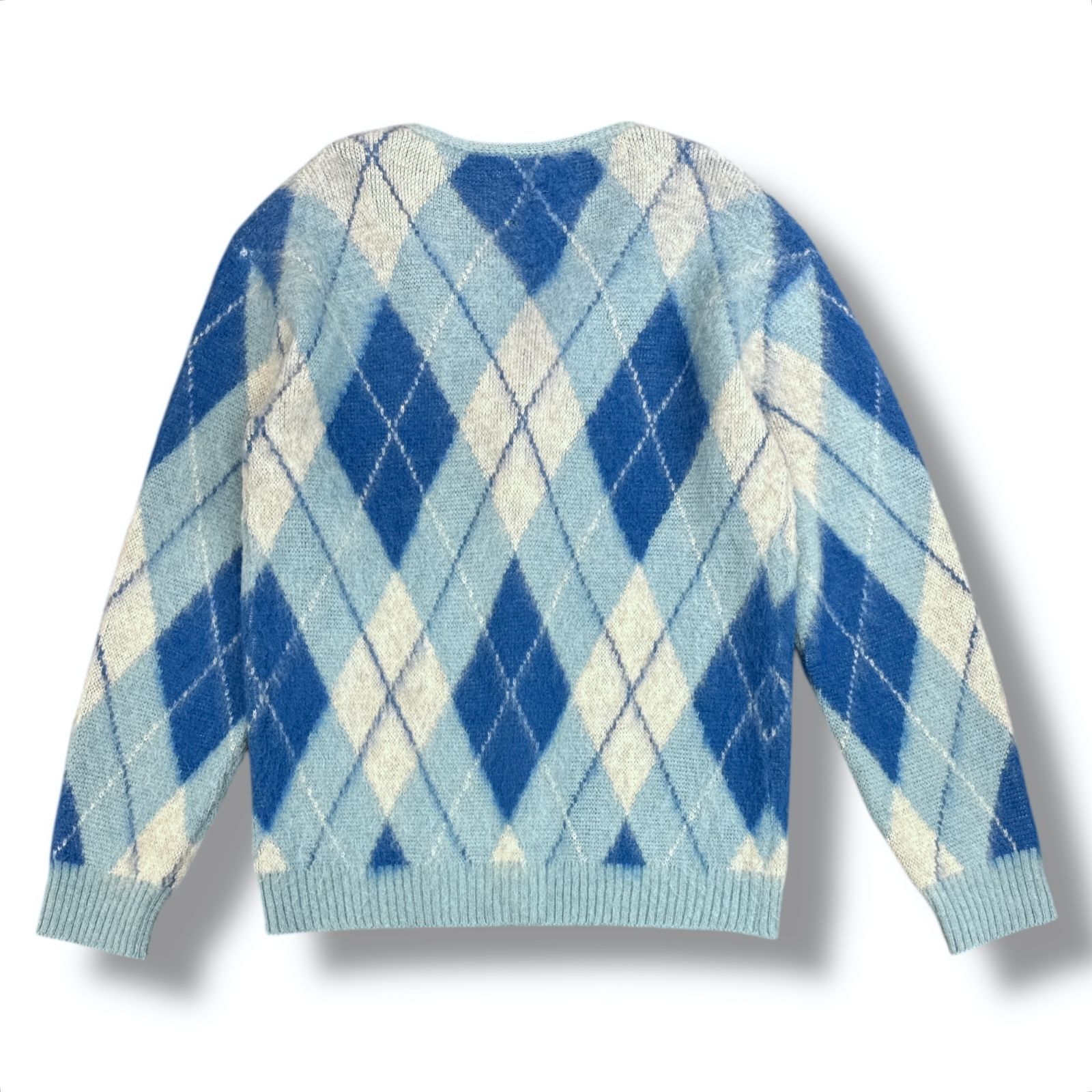 Needles ニードルズ / アーガイル モヘアニット モヘア ニット L