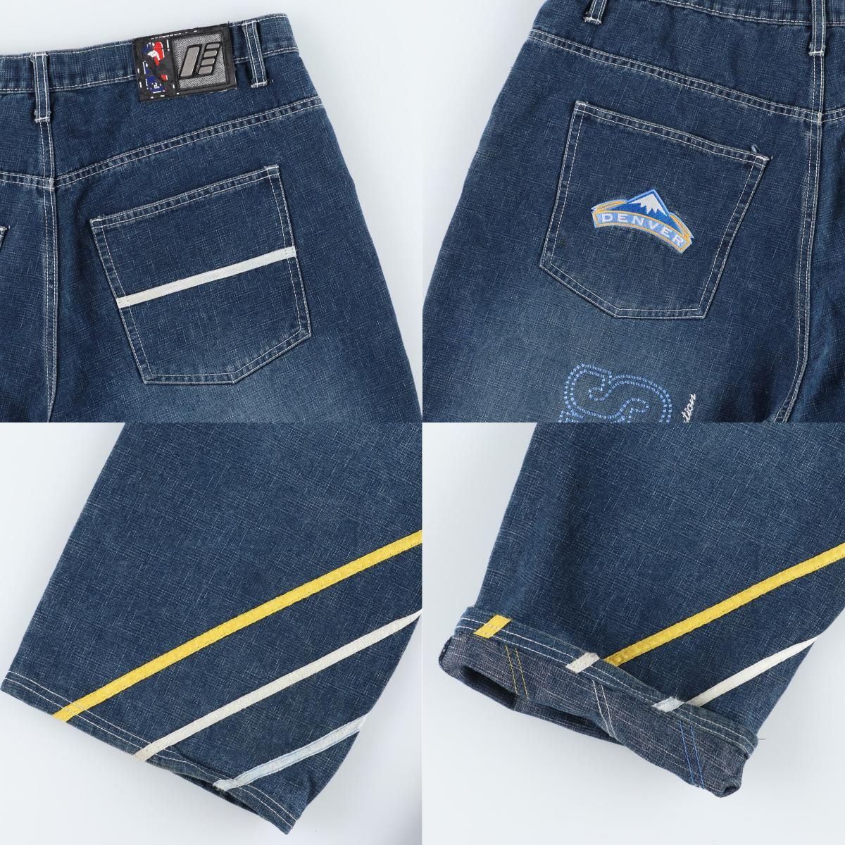 古着 UNK DENIM NBA DENVER NUGGETS デンバー ナゲッツ デニムパンツ 