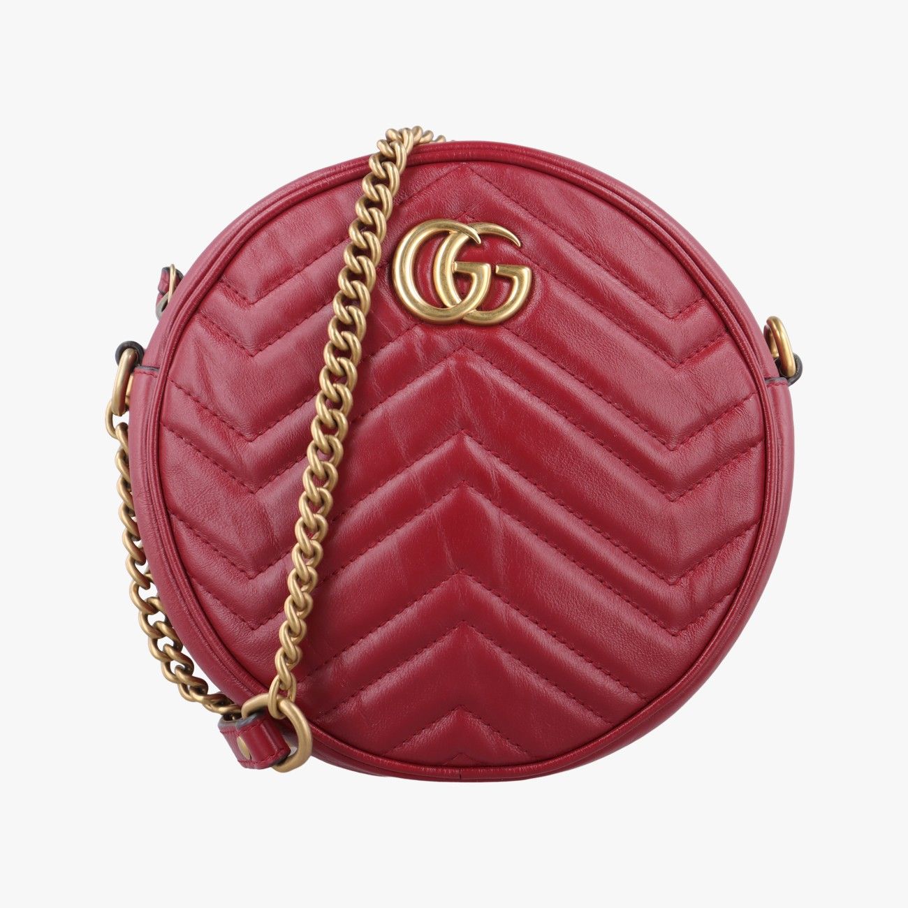 グッチGucciGGマーモントレッドレザー550154D027047542