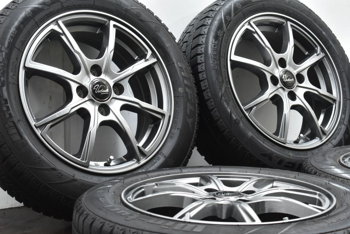 バリ溝】ヴェルサンディ 15in 5.5J+43 PCD100 ハイフライ 175/65R15 