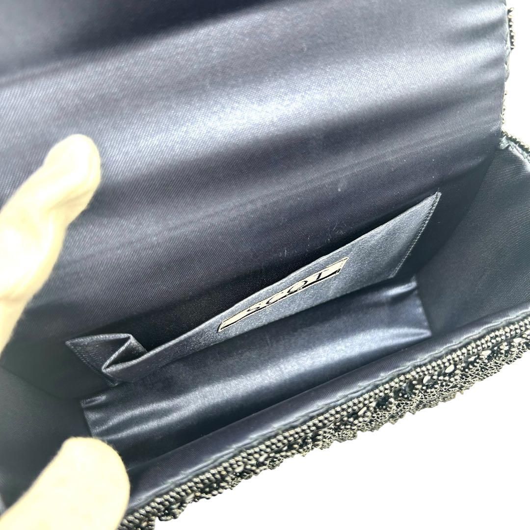 良品 611 スコットクラブ ハンドバッグ スパンコール ビーズ