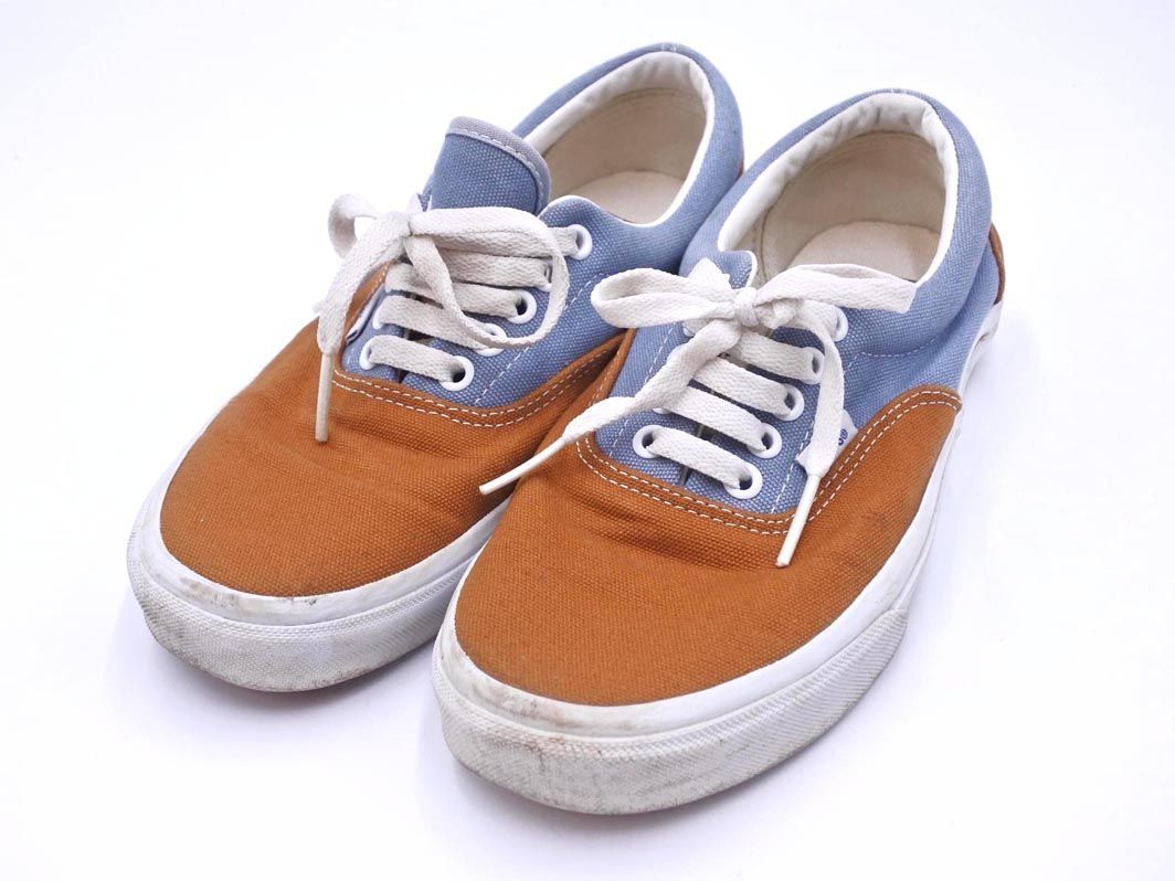 VANS バンズ ERA エラ スニーカー size6.5（23.5ｃｍくらい）/キャメルｘ青 ■■ メンズ