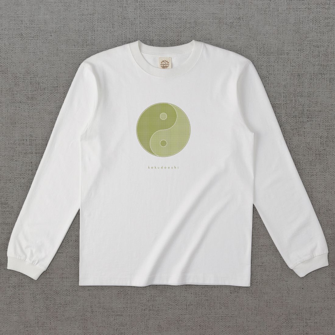 和柄長袖Tシャツ　小紋 角通し -彩・円-［長袖］