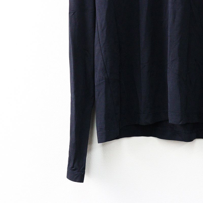 ISSEY MIYAKE - イッセイミヤケ ホワイトレーベル ISSEY MIYAKE WHITE LABEL レーヨンエステル ハイネックストレッチカットソー 3 紺【2400014388121】 イッセイミヤケ ホワイトレーベル ISSEY MIYAKE WHITE LABEL