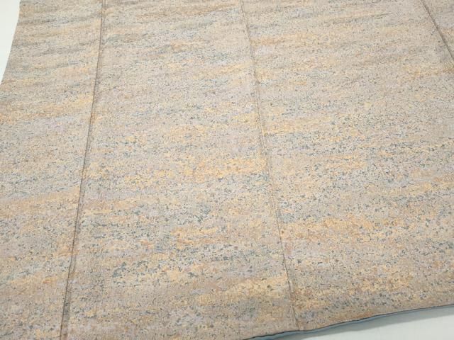 平和屋着物○野の陶人 加藤唐九郎 陶彩染 膨れ織り 小紋 霞文 そごう