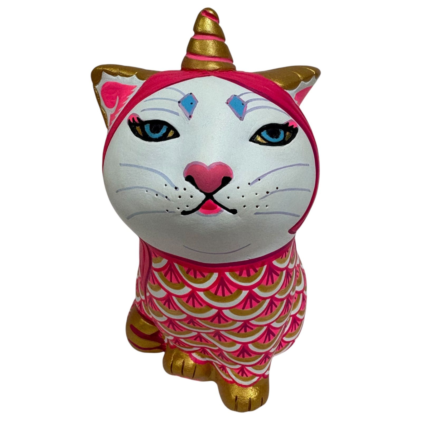 品 エサシトモコ チュウデカクン あまびえ猫 陶土 仏ニャン