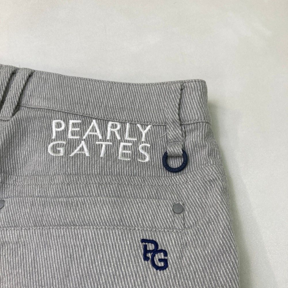 サイズ：2 PEARLY GATES パーリーゲイツ 2023年モデル コットン混スカート  グレー系 [240101428307] ゴルフウェア レディース ストスト サイズ：2 PEARLY GATES パーリーゲイツ 2023年モデル コットン