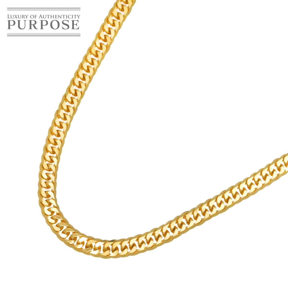 K18 喜平 ネックレス 40cm 6面ダブル 10.4g 幅2.9mm イエローゴールド 750 キヘイ kihei necklace 90298977