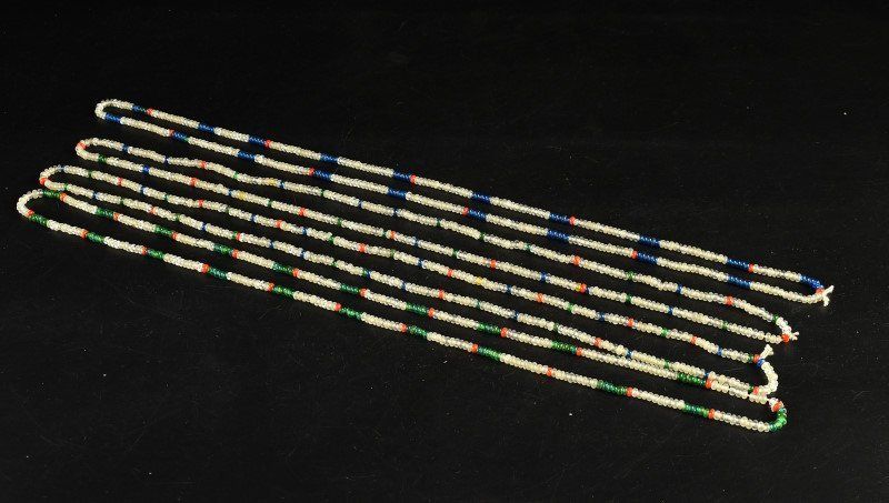 蔵A2393b 和ガラス ビーズ 大正～昭和 四本