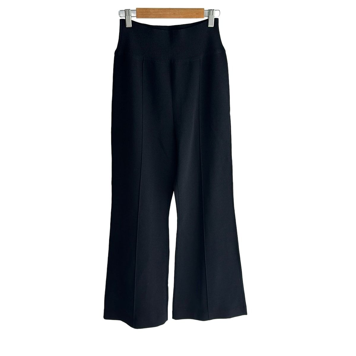 FOXEY NEW YORK フォクシーニューヨーク パンツ サイズ42 L レディース ヴェッキオ 42983 黒 フルレングス|ウエストゴム