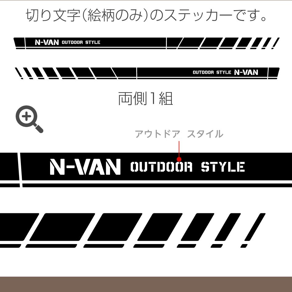 ホンダN-VANサイドステッカー C