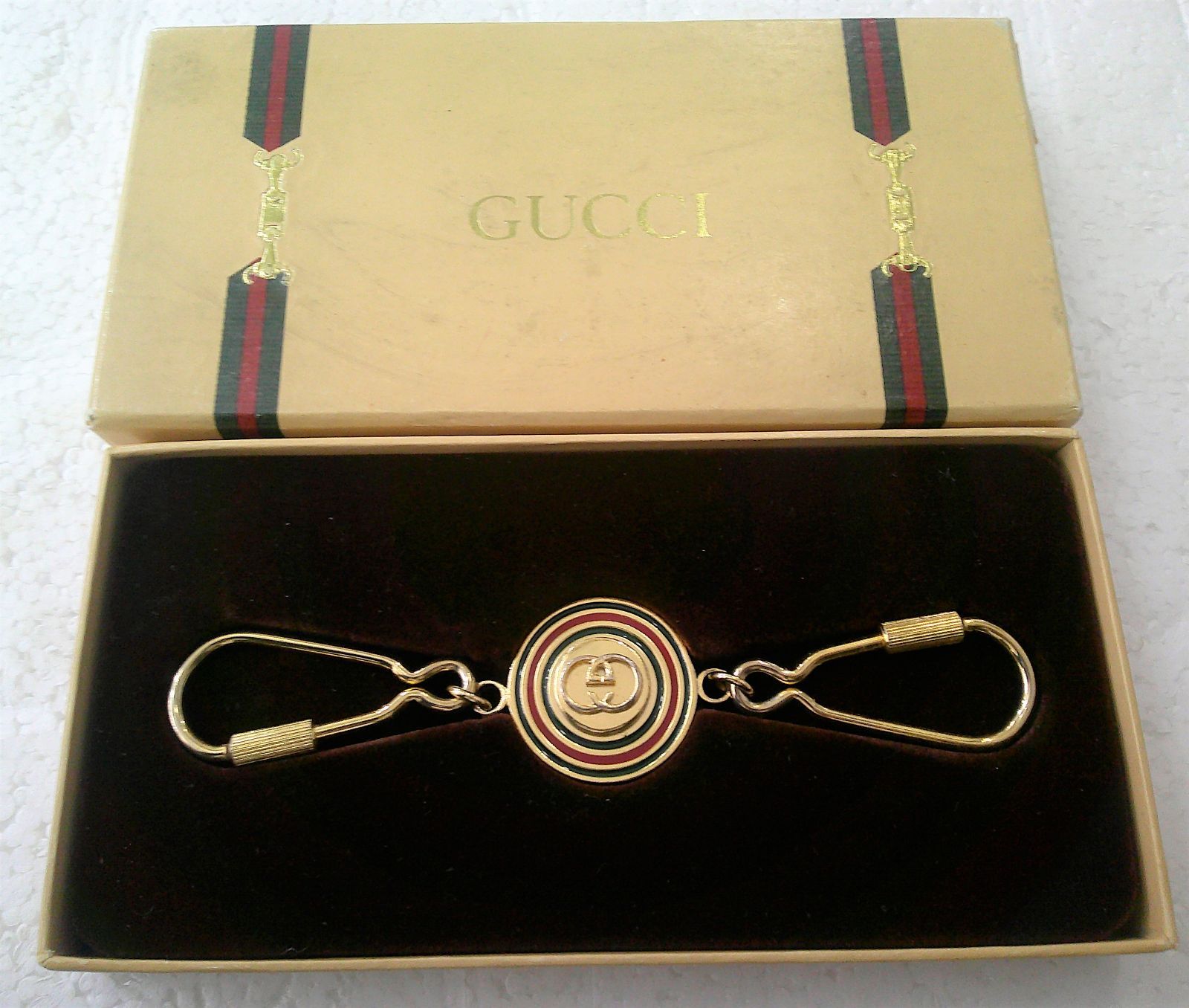 GUCCI グッチ シェリーライン チャーム キーホルダー キーリング