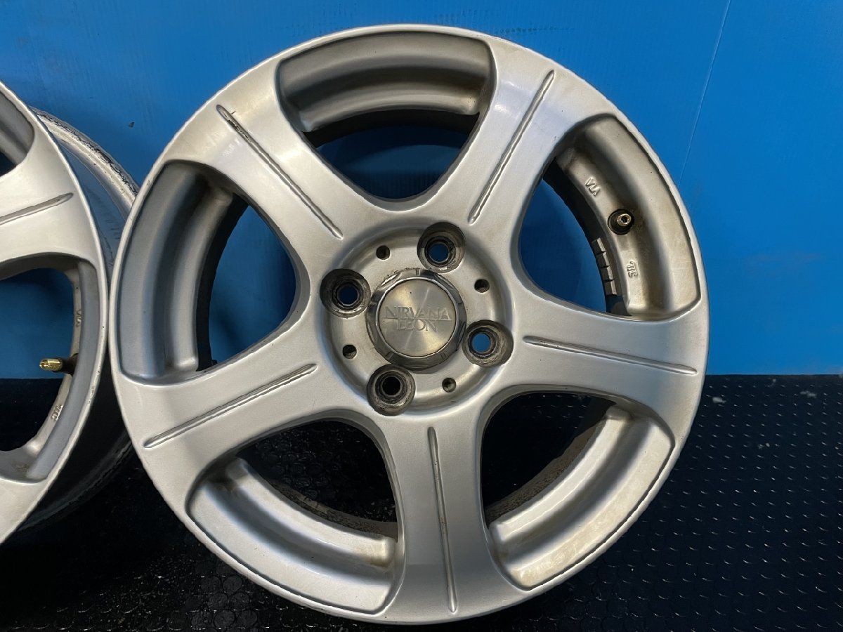 NIRVANA LEON ニルヴァーナレオン 社外ホイール 14インチ 4本 5J4HPCD100+39 パット トール ルーミー タンク等　(KH43)クレジットカード QRコード決済可能 NIRVANA LEON ニルヴァーナレオン 社外ホイール 14インチ 4本