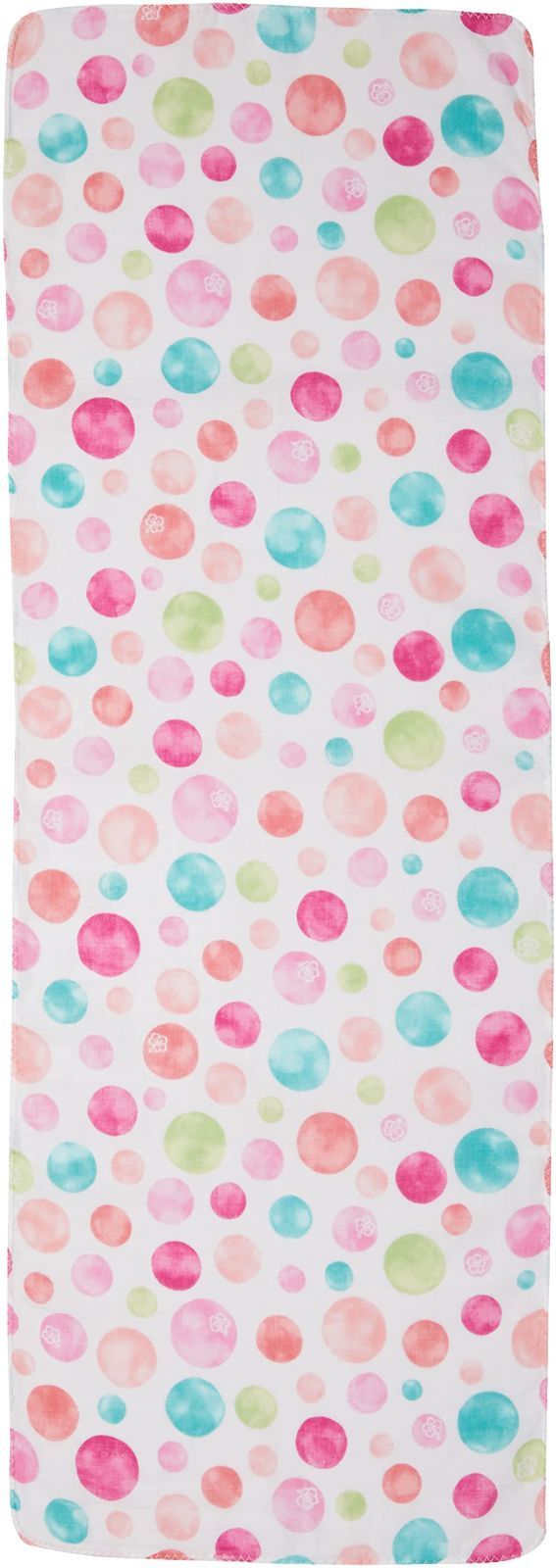 約 水玉ハイビスカス ふんわり二重ガーゼ手拭い