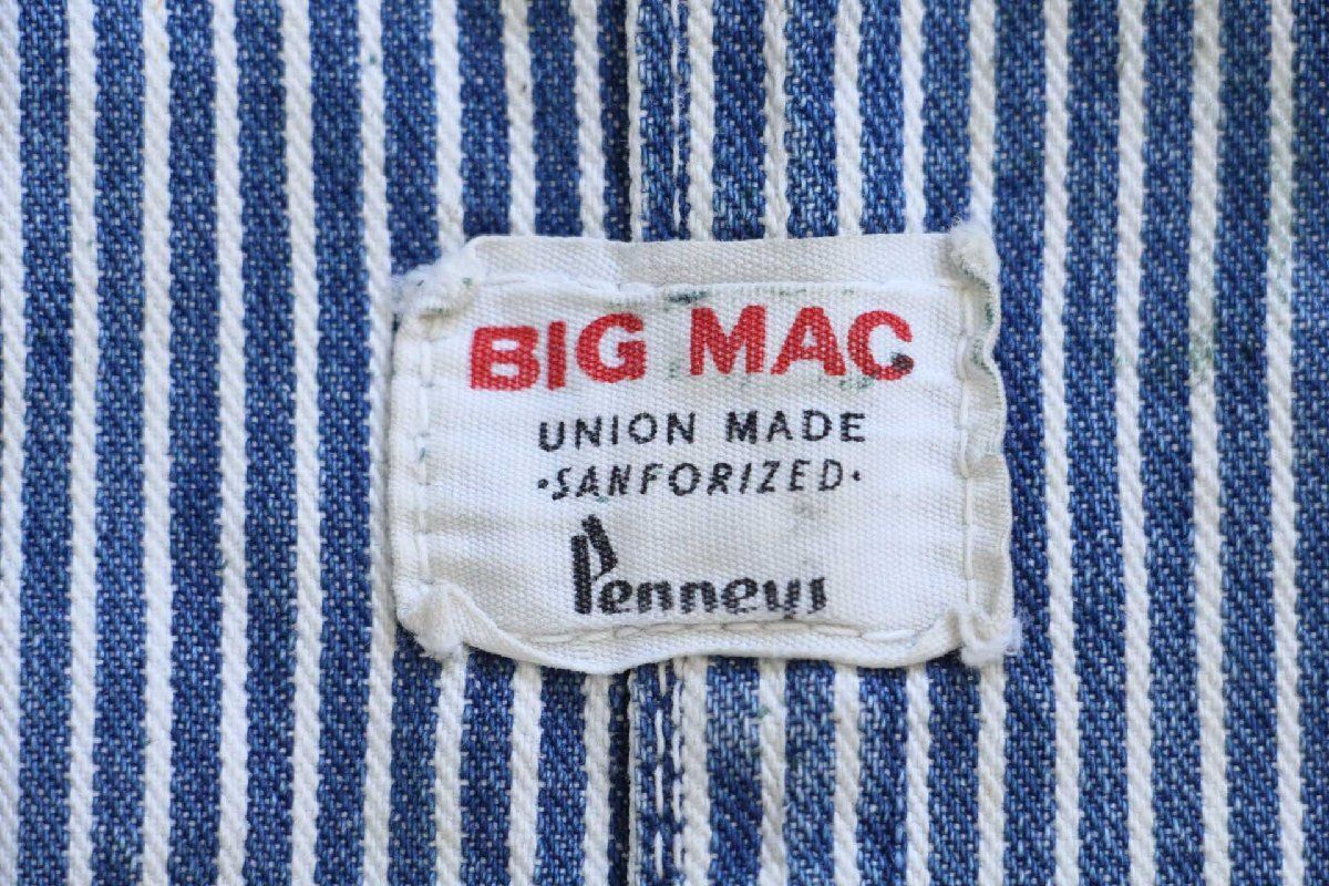 60s USA製 Penneys BIGMACビッグマック ペンキ飛び ヒッコリー
