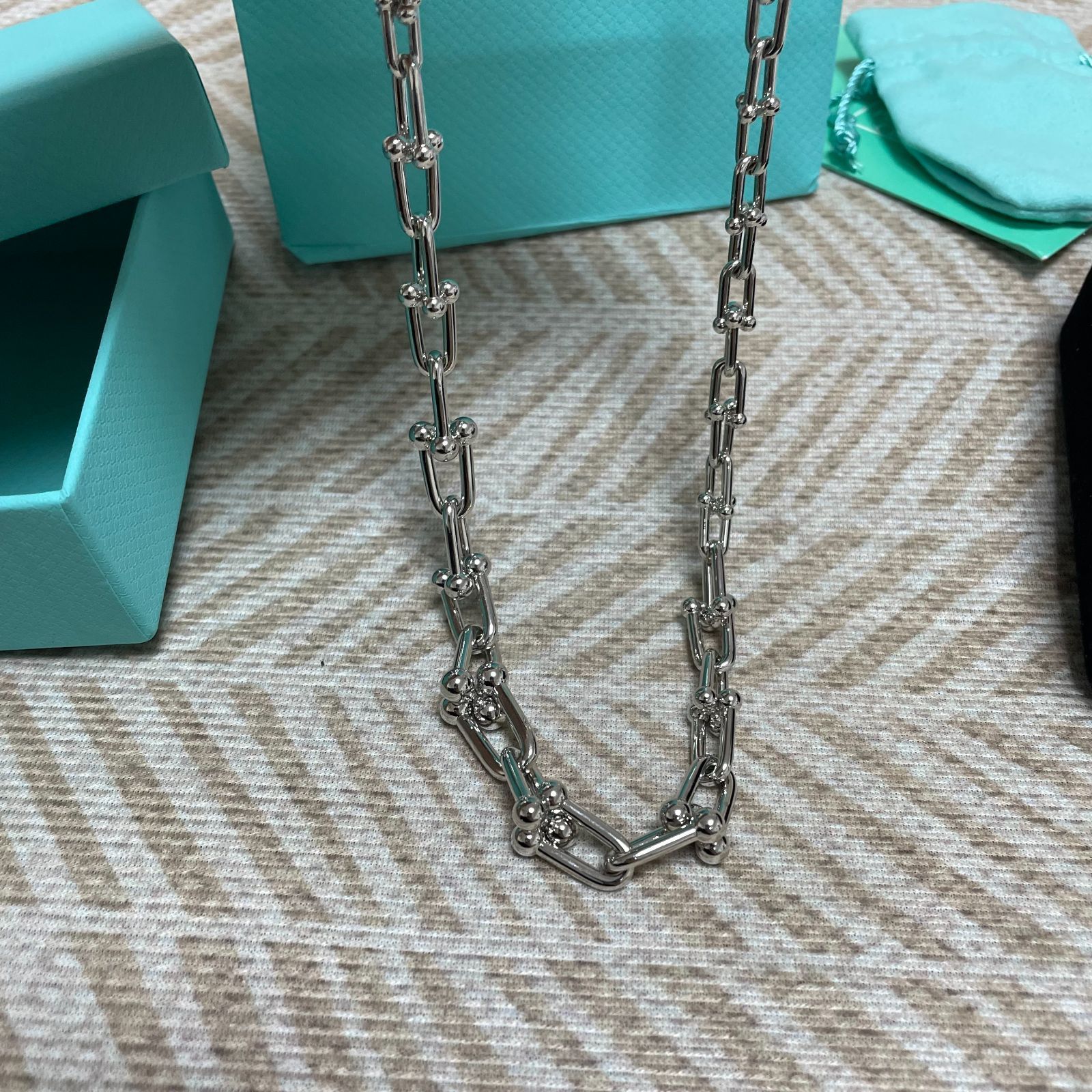 TIFFANY&CO ティファニー U字チェーン ネックレス シルバー 47cm - メルカリ