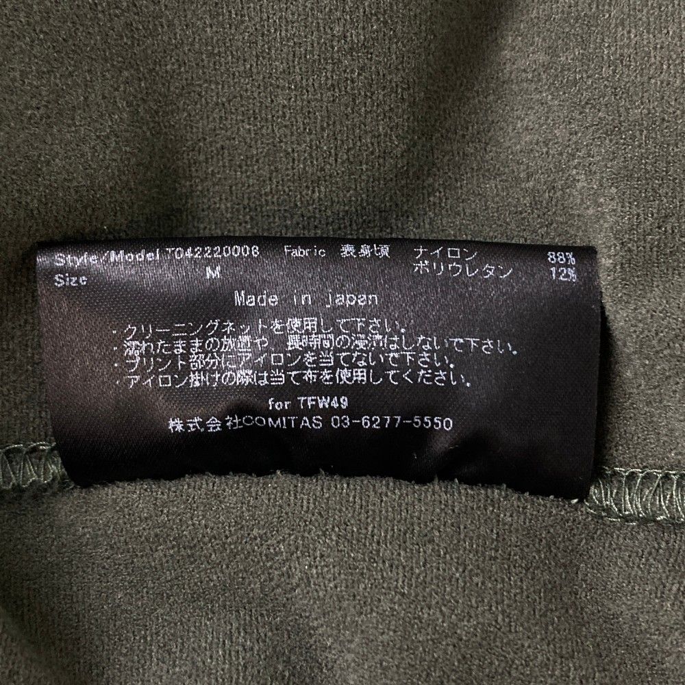 サイズ：M TFW49 ティーエフダブリューフォーティーナイン ジップ