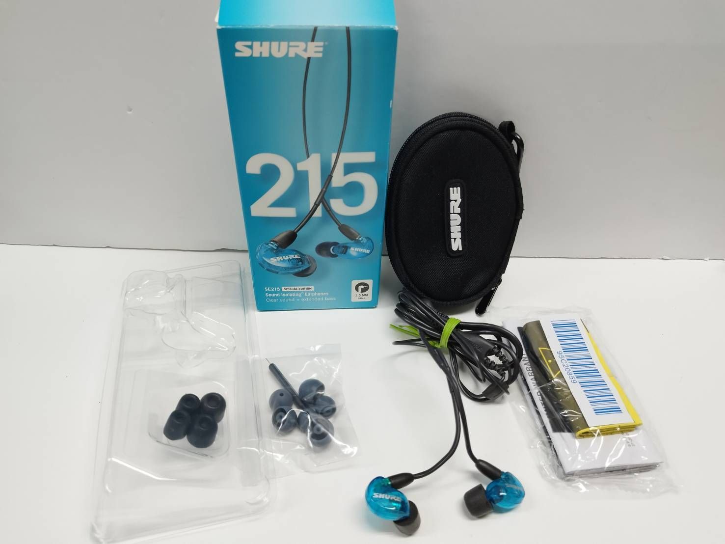 SHURE SE215 ブルー ケース付き SHURE SE215 Special Edition ブルー