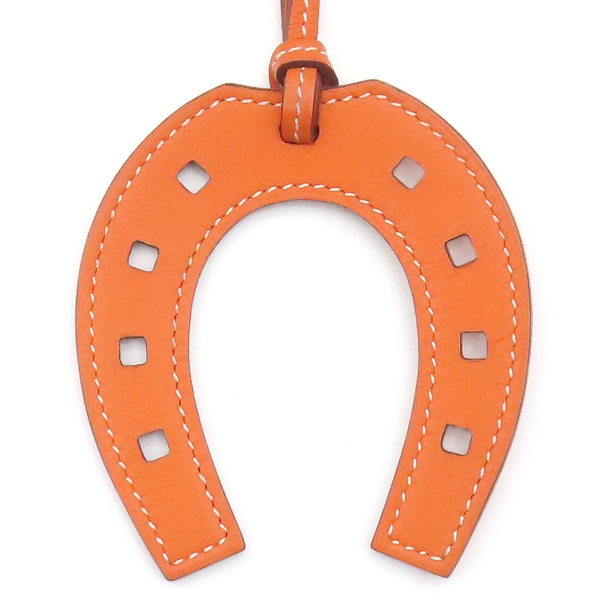 【箱付き】HERMES ホースシュー　チャーム　オレンジ　SV925 エルメス HERMES バッグチャーム パドック シュバル ホース