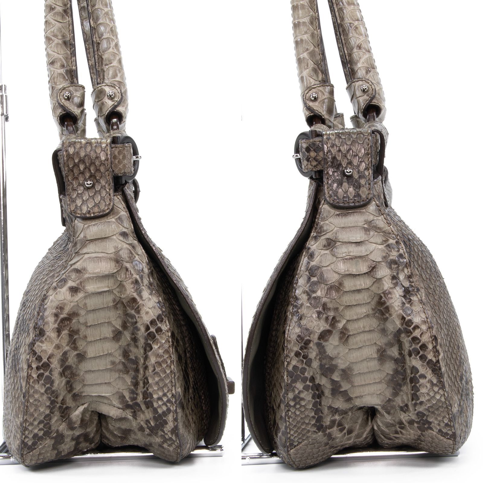 本物 送料無料 フェラガモ ハンドバッグ レディース パイソン