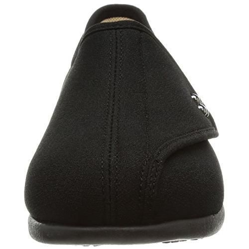 快歩主義 介護シューズ 軽量 幅広5E KHS L011-5E レディース ブラックストレッチ 22.0 cm 5E