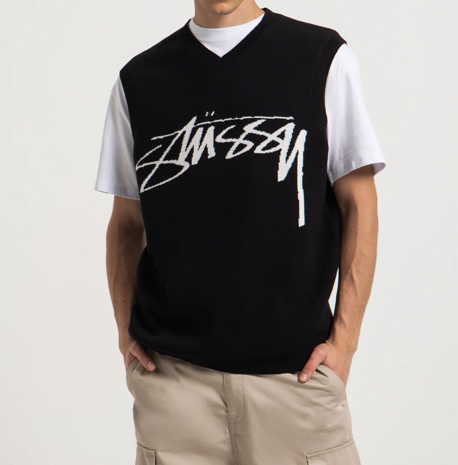 Stussy Smooth Stock Knit Vest ステューシー コットンニットベスト