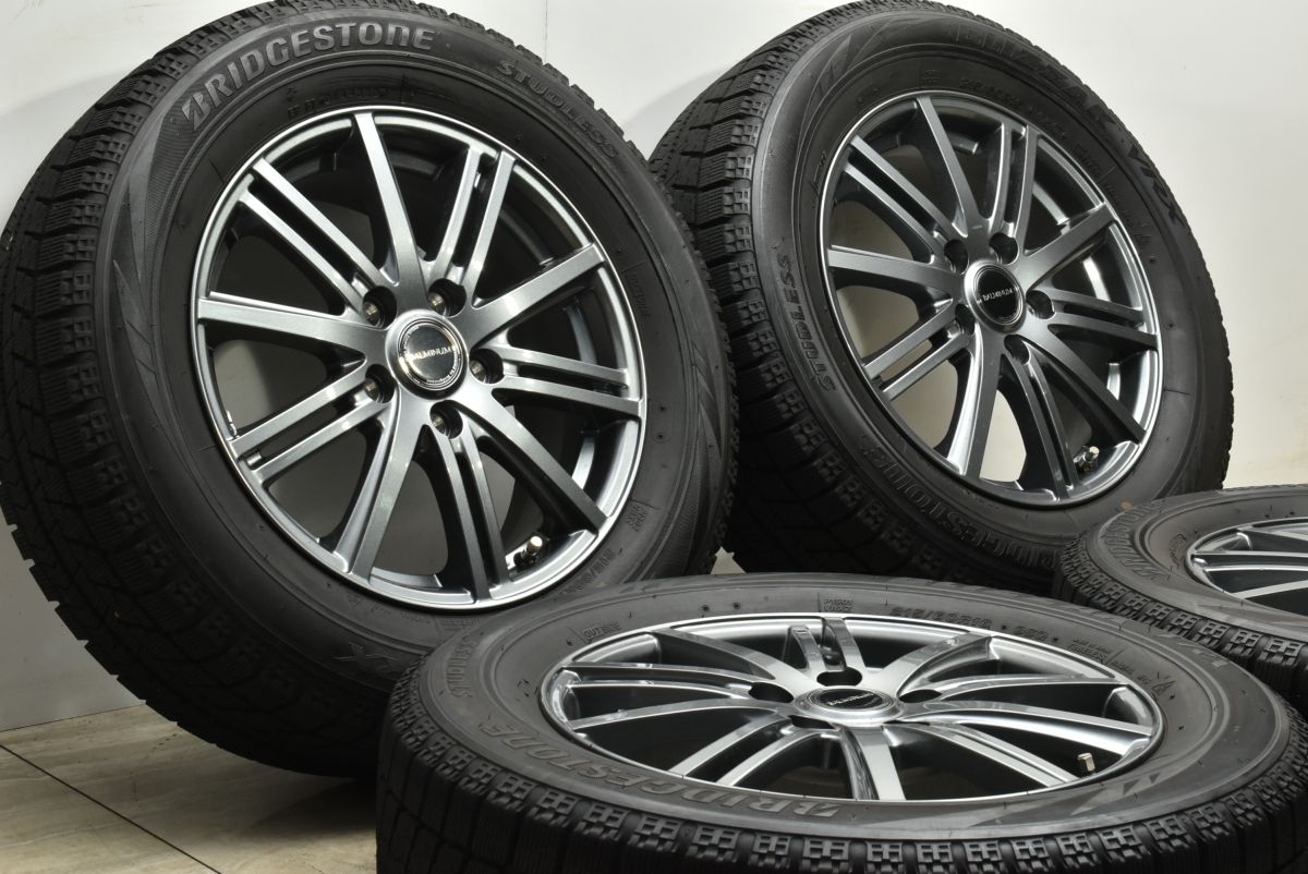 美品 バリ溝】バルミナ 16in 6.5J +54 PCDS114.3 ブリヂストン 