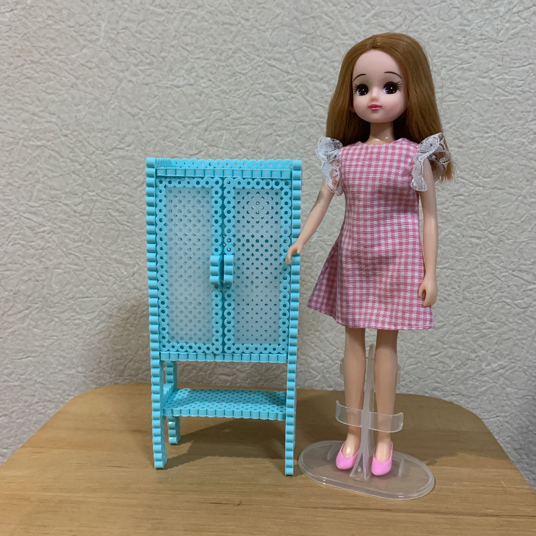 アイロンビーズ ミニチュア 医療戸棚 キャビネット ブルー - メルカリ 