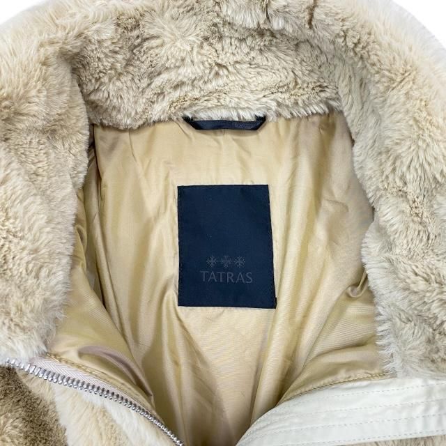 美品】TATRAS タトラス フルジップ ファーブルゾン ボア ダウン