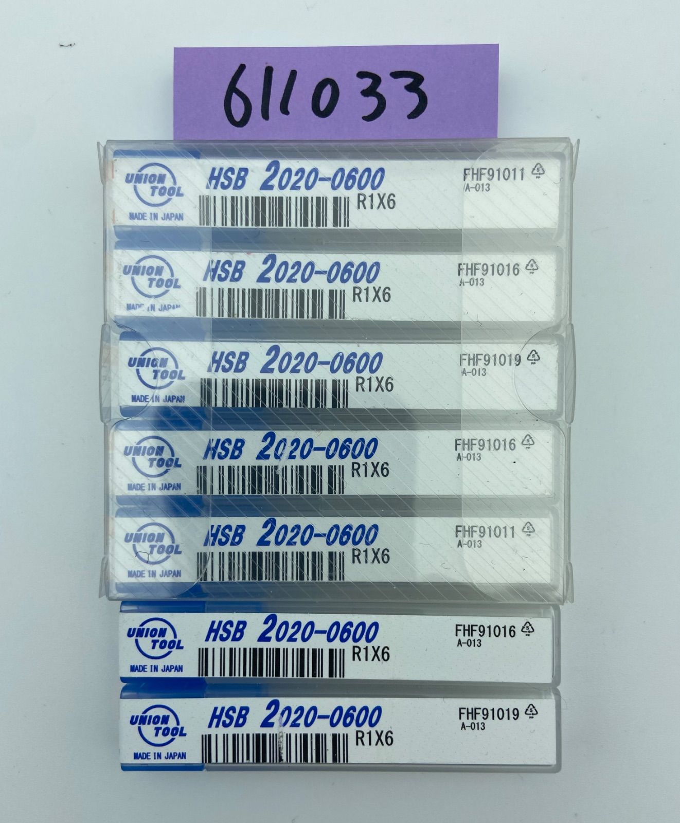 ユニオンツールUNION TOOL HSB 2020-0600 R1X6 7本セット