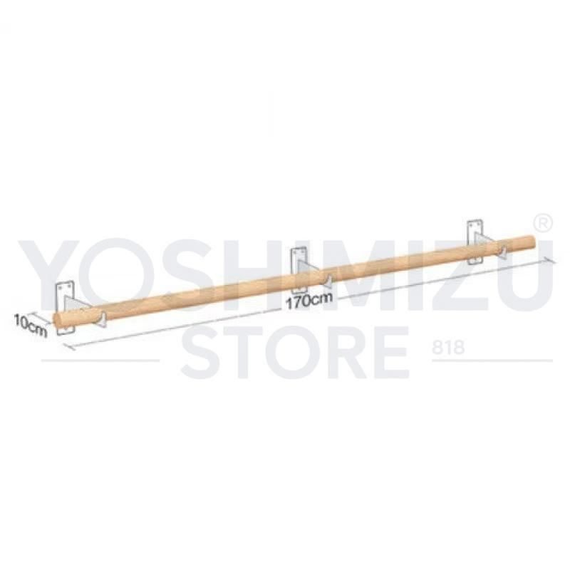 木製の洋服ラック壁掛けハンガーレール衣料品店の