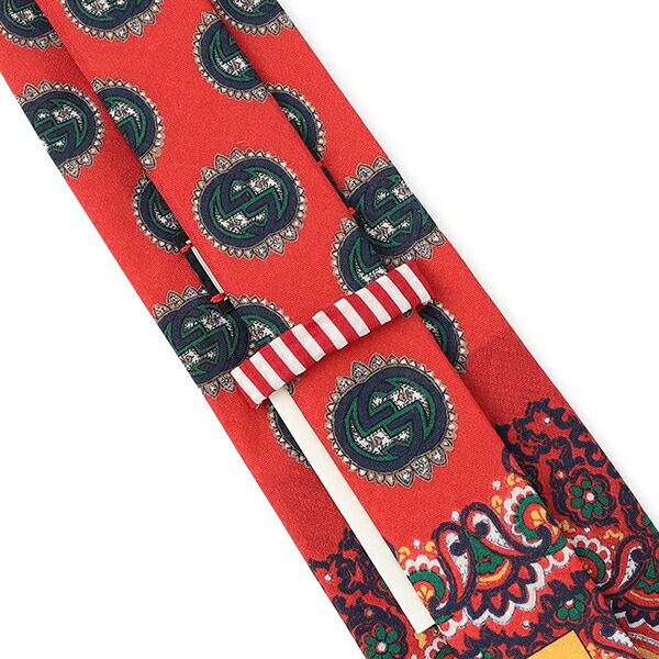 新品 グッチ GUCCI ネクタイ ペイズリープリント レッド - メルカリ 