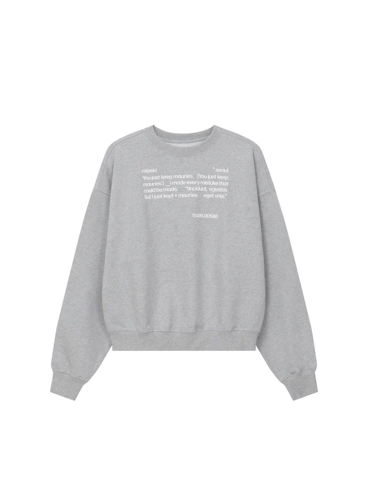 Miseki seoul Quote sweat shirts