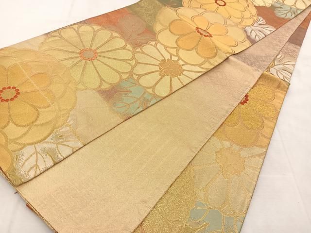 平和屋着物○本場染大島紬 更紗花間道 正絹 逸品 AAAZ0669ck