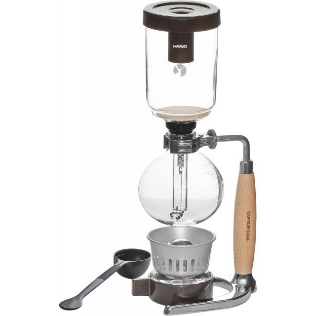 キャプテンスタッグ HARIO コラボ コーヒー 珈琲 サイフォン ペーパーフィルター付き 木柄 UW-3552 CAPTAIN STAG