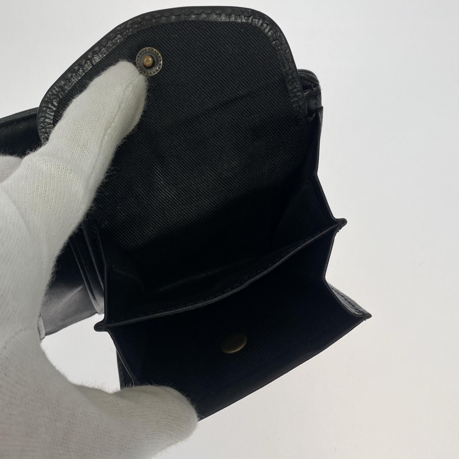 MIHARA YASUHIRO 炙り出し二つ折り 財布 ブラック