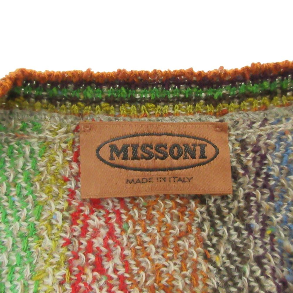 美品 MISSONI ミッソーニ アルパカブレンド 長袖 シェブロン