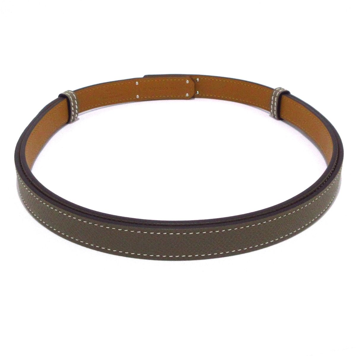 【新品未使用】エルメス ケリーベルト　エトゥープ　シルバー金具 HERMES - 【新品・未使用品】エルメス ケリーベルト 18