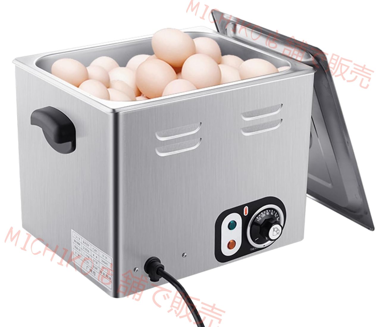 業務用 卵調理器 温泉卵 調理器 温泉たまご器 ゆでたまご 大容量60個入り タイマー機能付き 温度調節 食品用ステンレス鋼 温泉卵器 温泉卵メーカー ゆでたまごメーカー