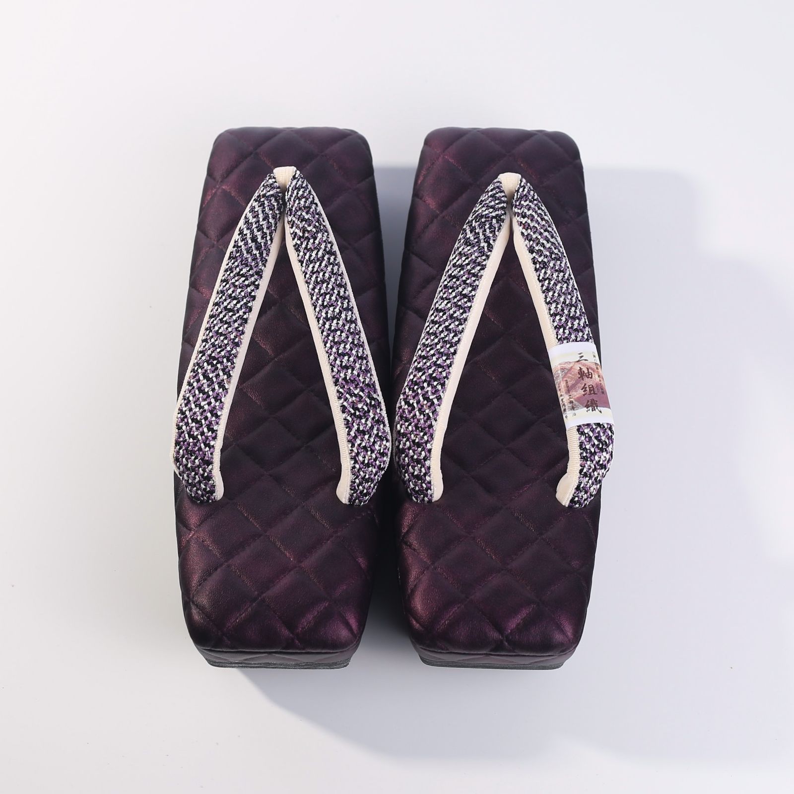 草履 成人式 振袖用 振袖 結婚式 卒業式 紫 パープル キルティング エレガント Lサイズ Z-128