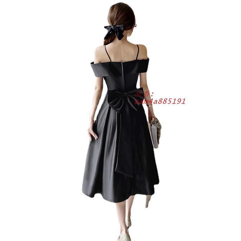 パーティードレス ミモレ丈 ブラック 大きいサイズ 結婚式 披露宴 40代 L ブラックドレス S 2L 発表会 M 演奏会 XS 30代 20代 お呼ばれ am4a885191 USTAUSTRALIA_COM_AU