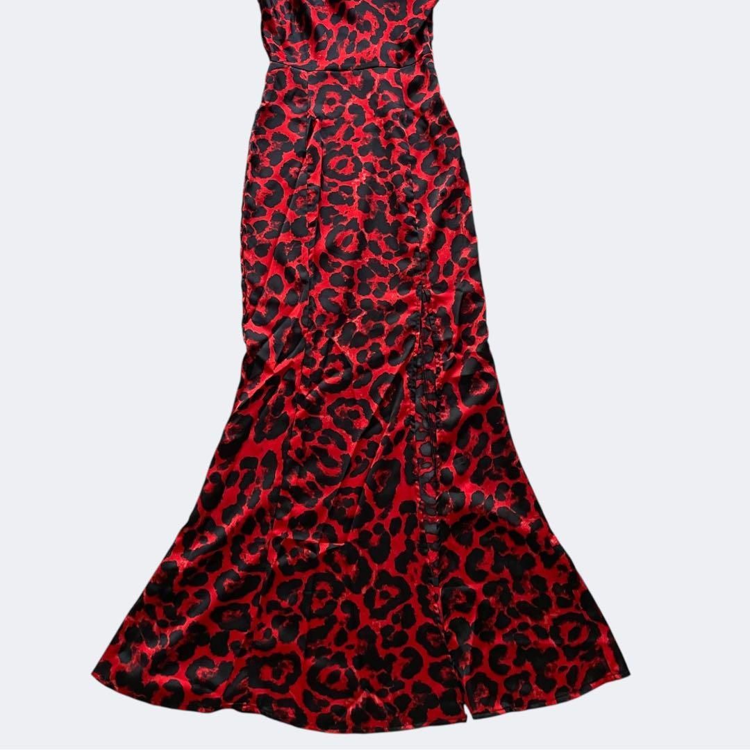 レオパード柄ロングワンピース