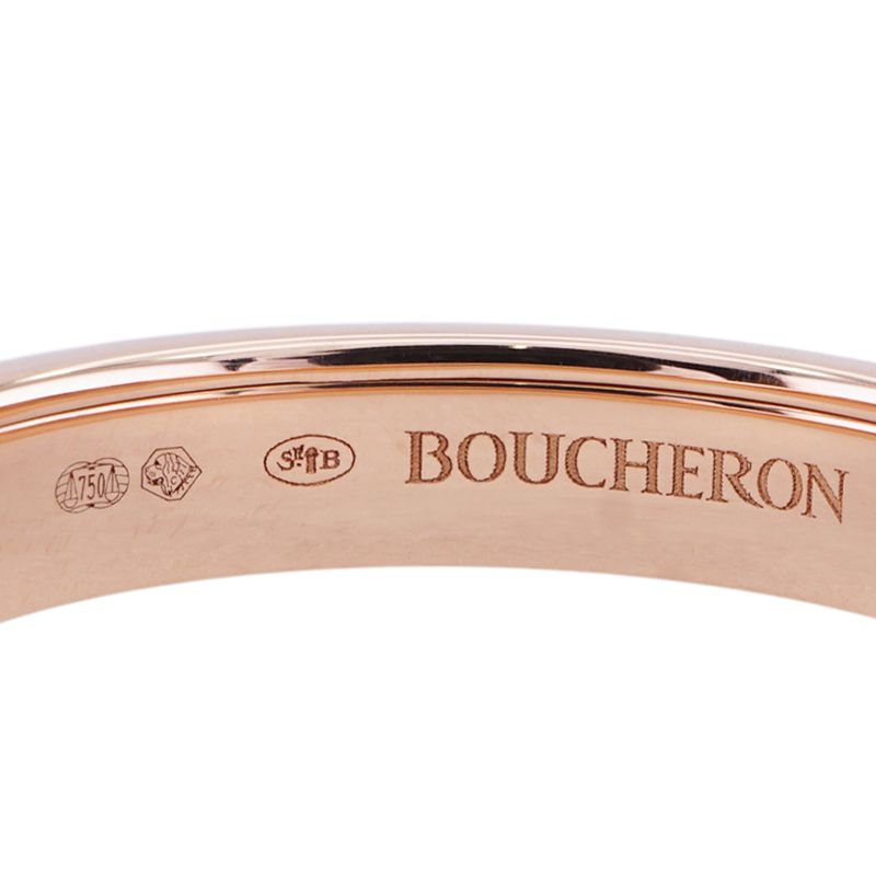 ブシュロン BOUCHERON キャトル クラシック リング ハーフ キャトルリング ピンクゴールド ブラウンPVD quatre classique リング 指輪 750PG キャトル　クラシック