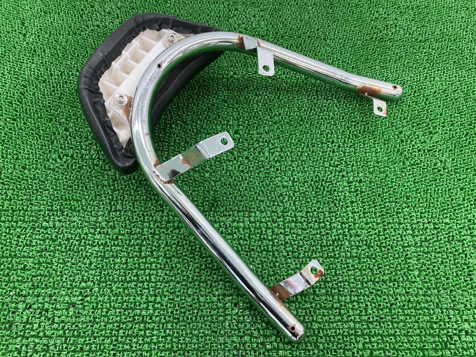 PCX125 PCX150 グラブバー 社外 バイク 部品 JF28 KF12 バックレスト 曲がり無し 品薄 希少品:22319361