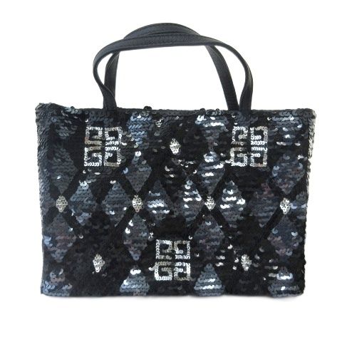 ジバンシィ GIVENCHY ハンドバッグ スパンコール ミニ ブラック 黒