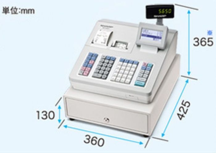 SHARP】シャープ 電子レジスター XE-A407 取説+ロール紙1巻セット